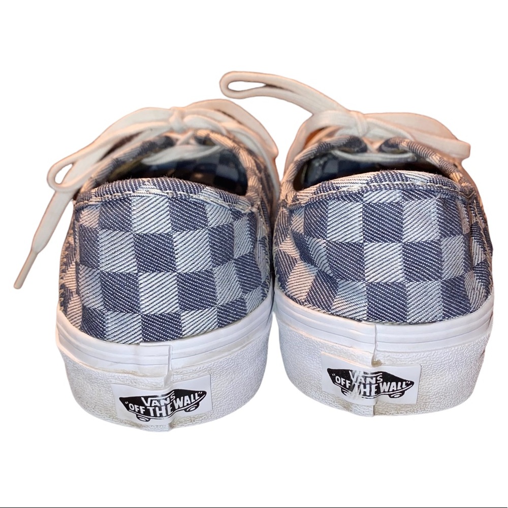 Vans Checkerboard Blue Ultracush Shoes Size 9 - Picture 4 of 5